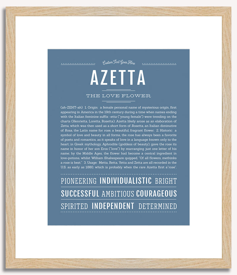 Azetta | Name Art Print