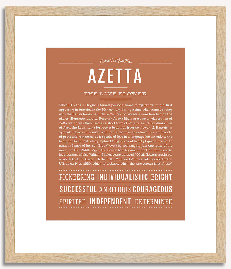 Azetta | Name Art Print