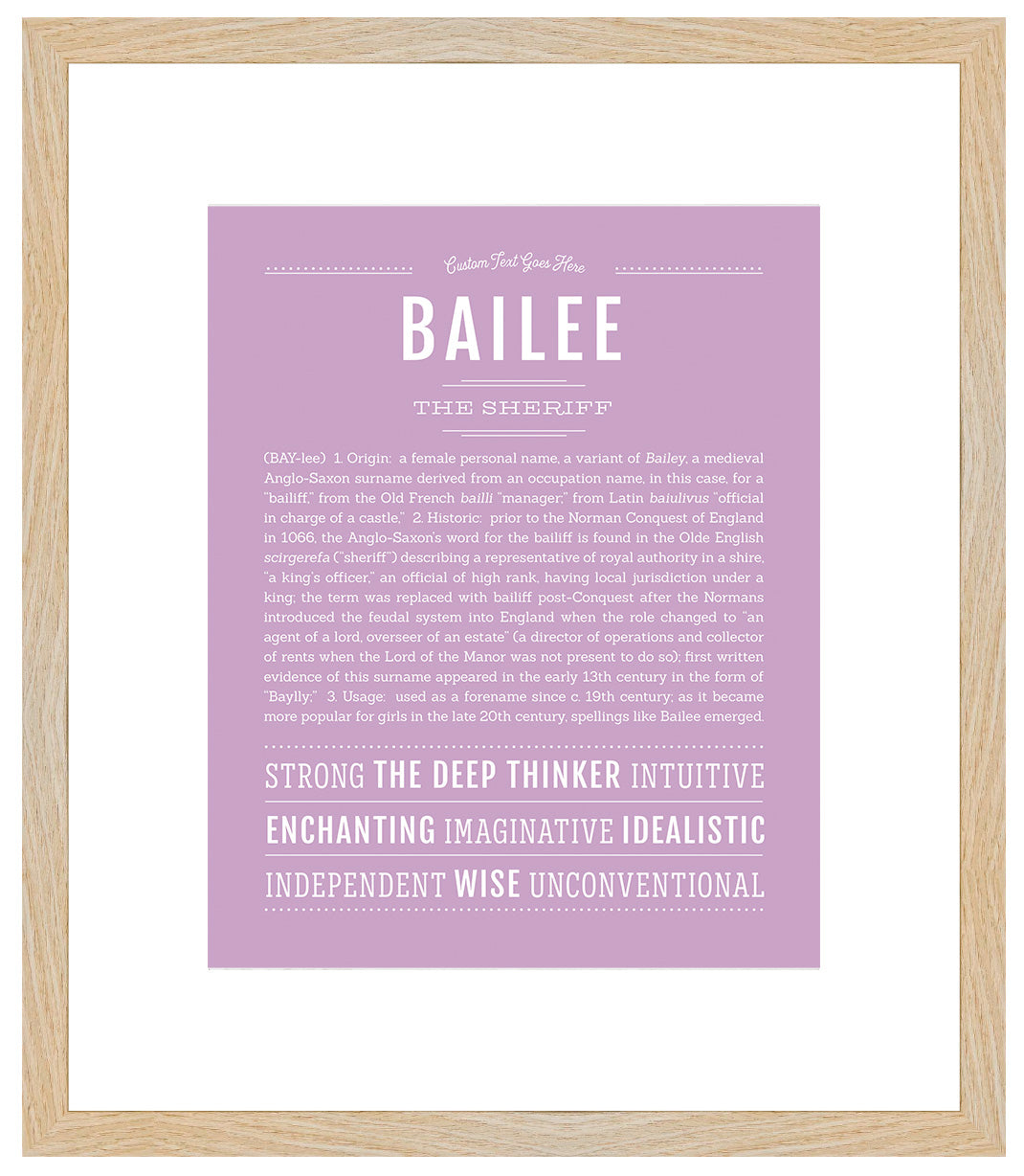 Bailee | Name Art Print