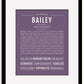 Frame Options | Deep Purple | Black Frame, Matted