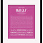 Frame Options | Dark Pink | Black Frame, Matted