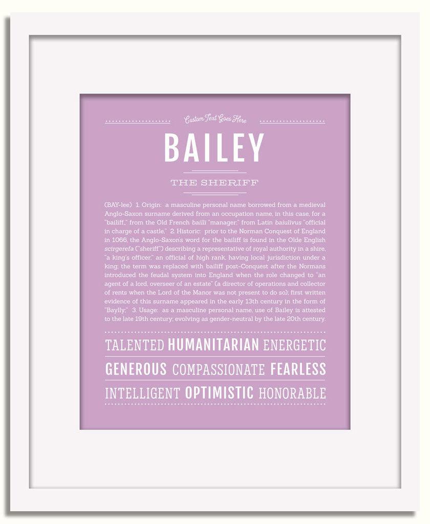 Frame Options | Lilac | White Frame, Matted