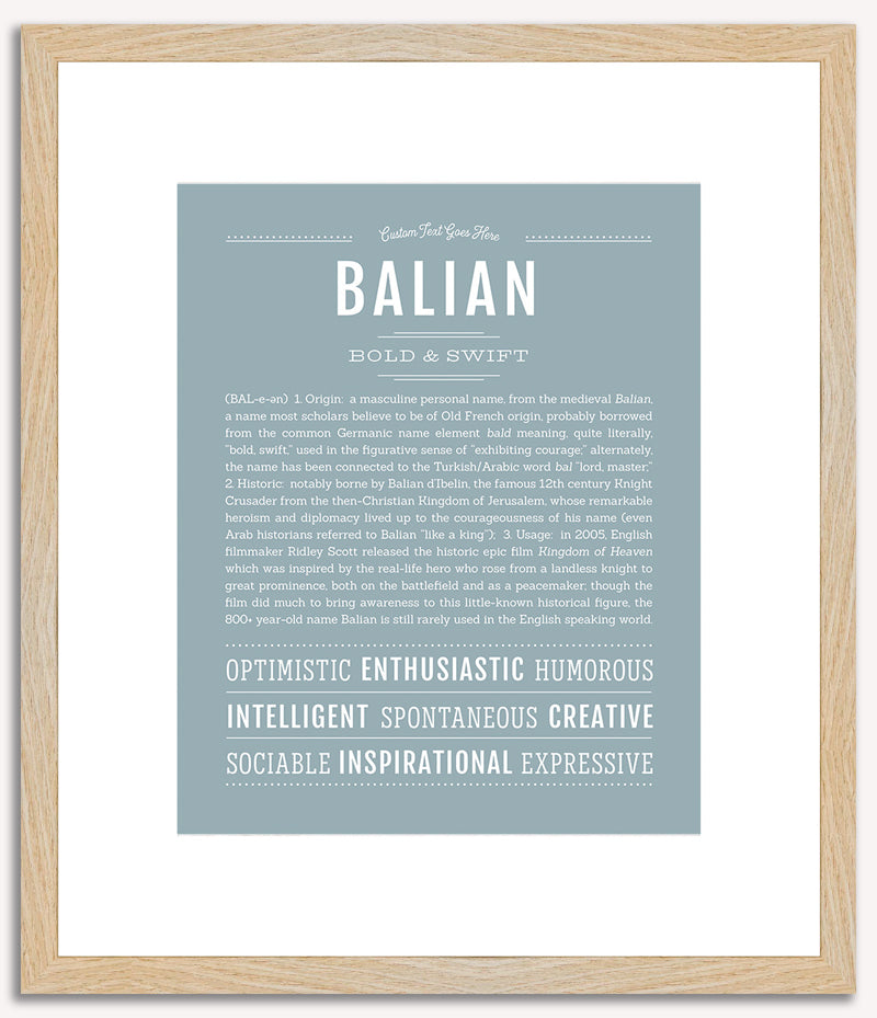 Balian | Name Art Print