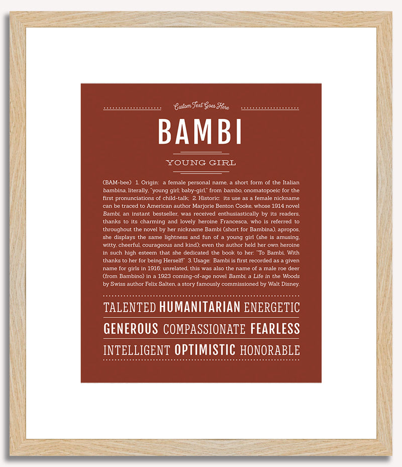 Bambi | Name Art Print