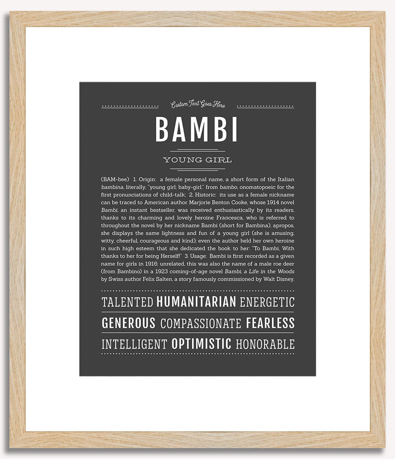 Bambi | Name Art Print