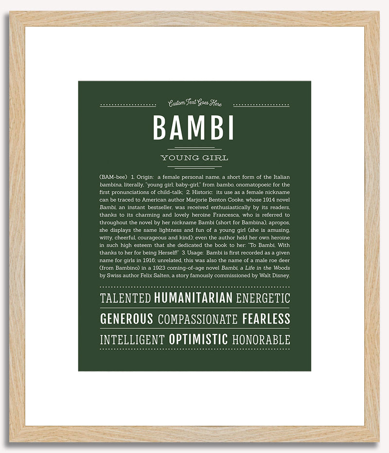 Bambi | Name Art Print