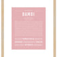 Bambi | Name Art Print