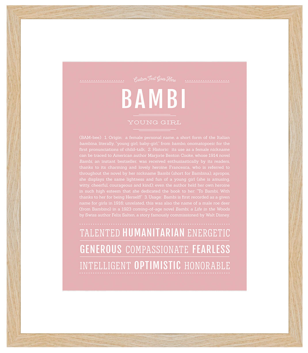 Bambi | Name Art Print