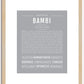 Bambi | Name Art Print