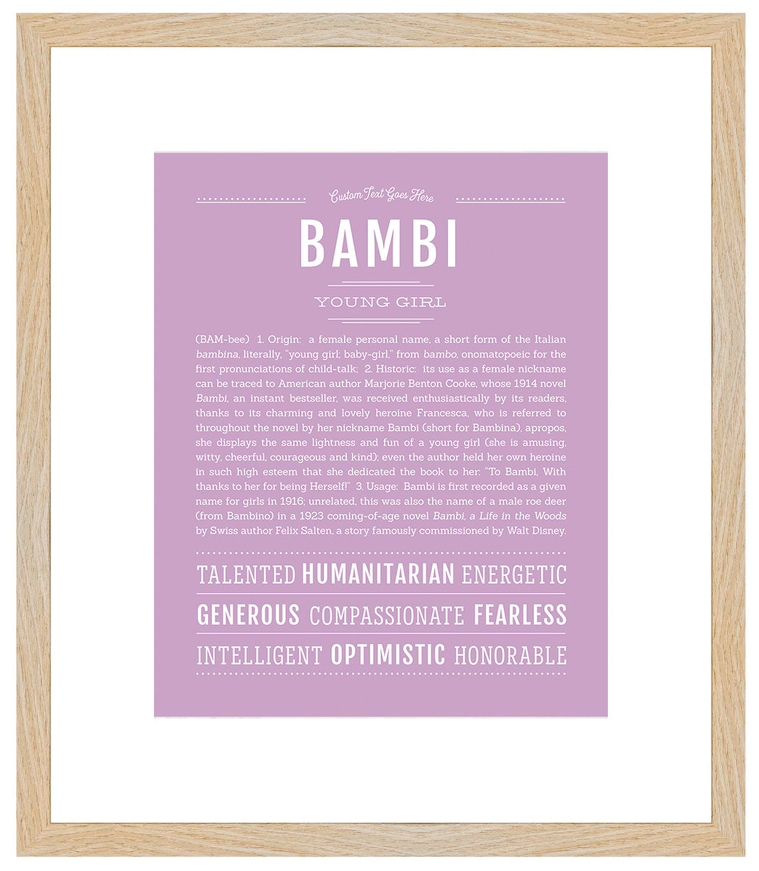 Bambi | Name Art Print