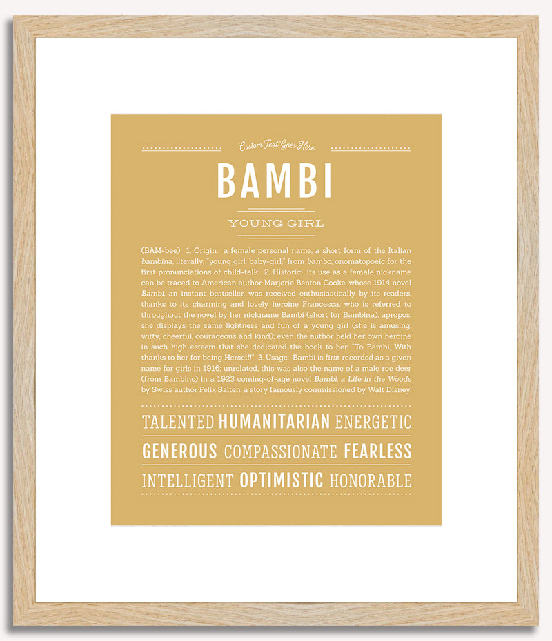 Bambi | Name Art Print