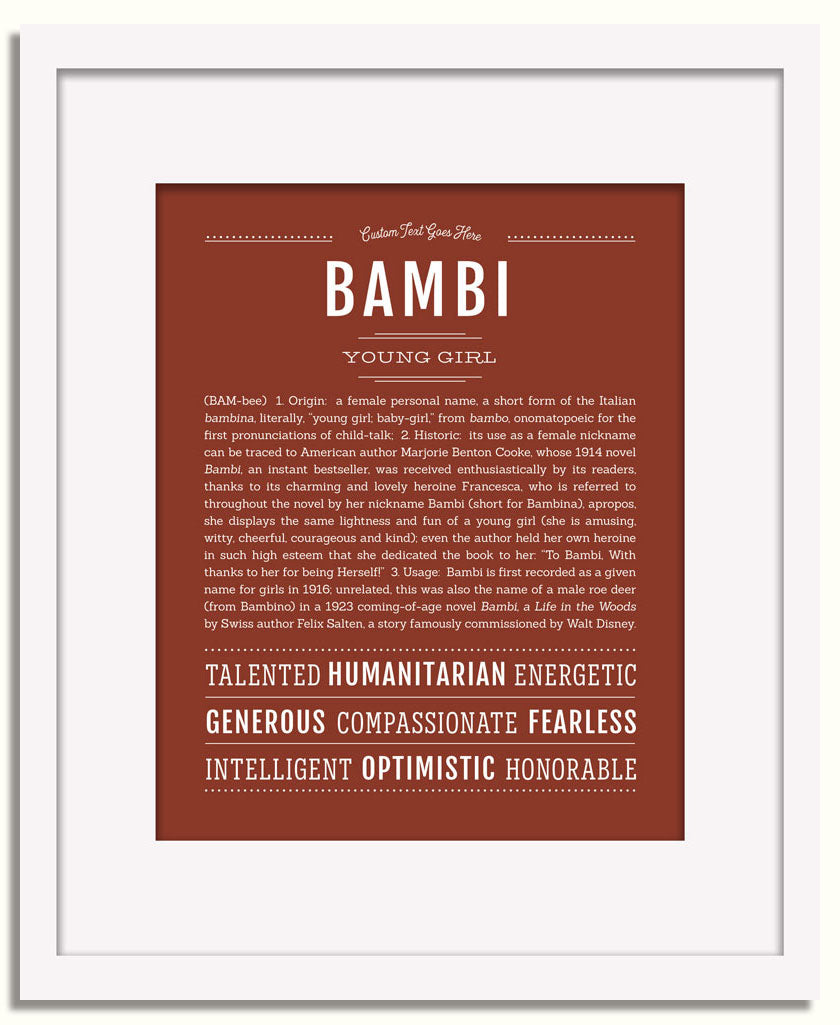 Bambi | Name Art Print