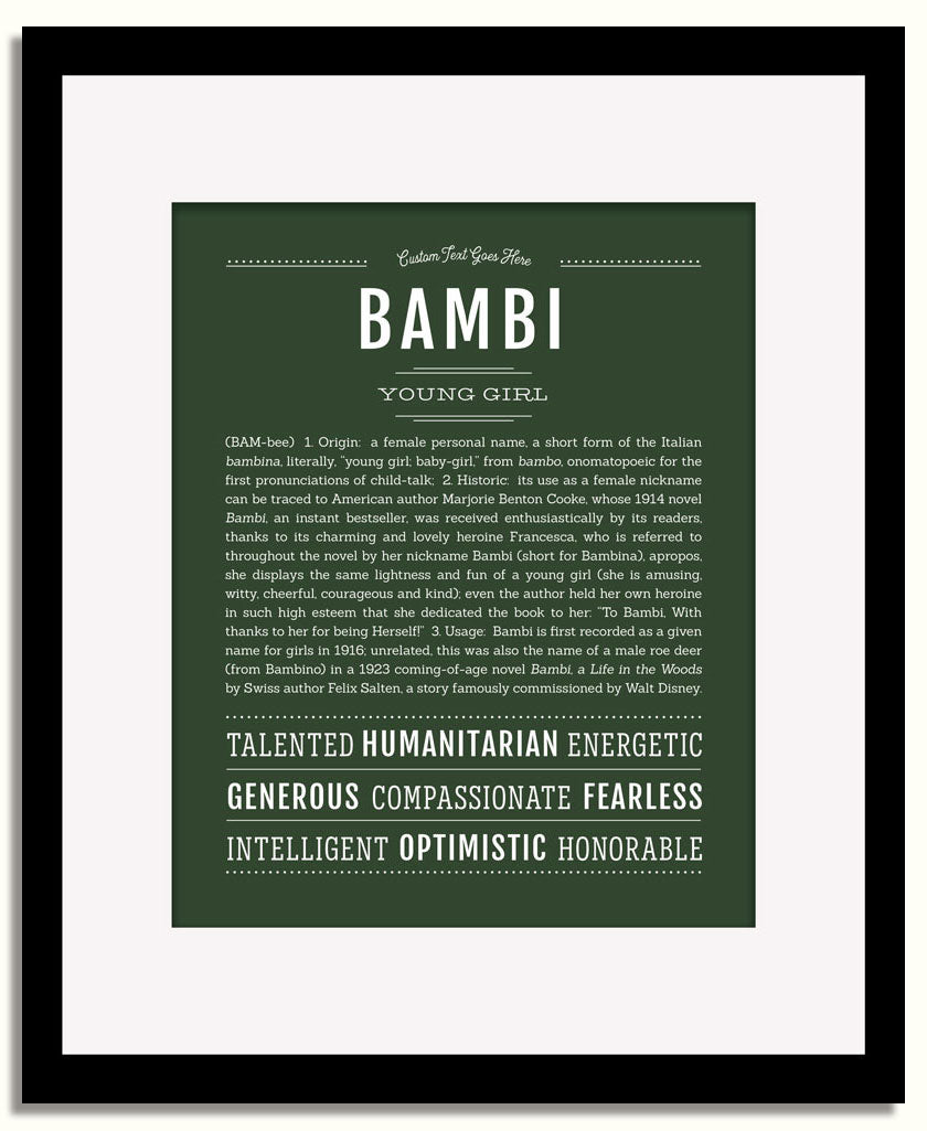 Bambi | Name Art Print