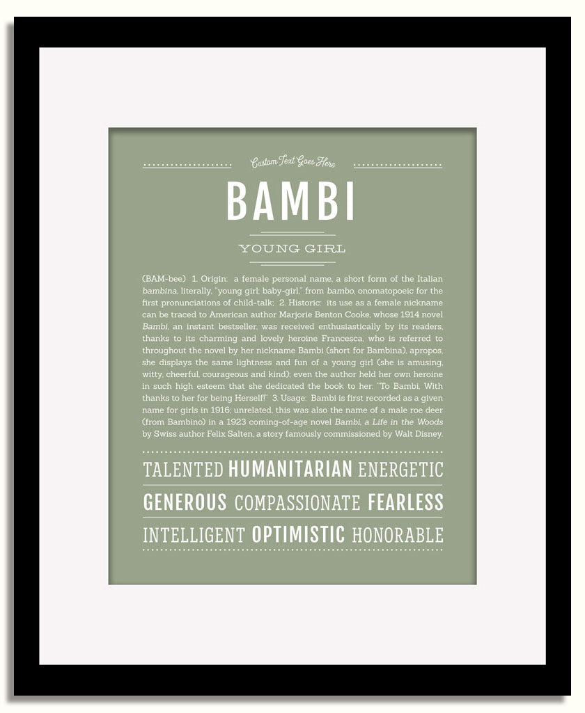 Bambi | Name Art Print