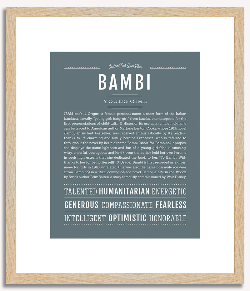 Bambi | Name Art Print