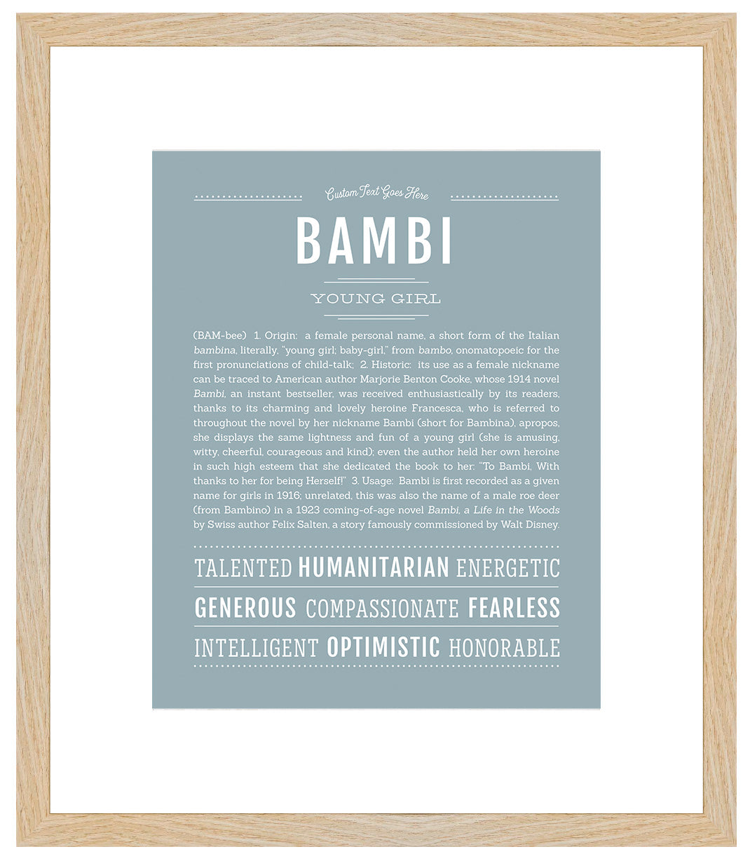 Bambi | Name Art Print