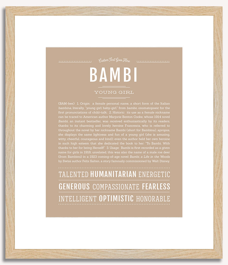 Bambi | Name Art Print