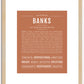 Banks | Name Art Print