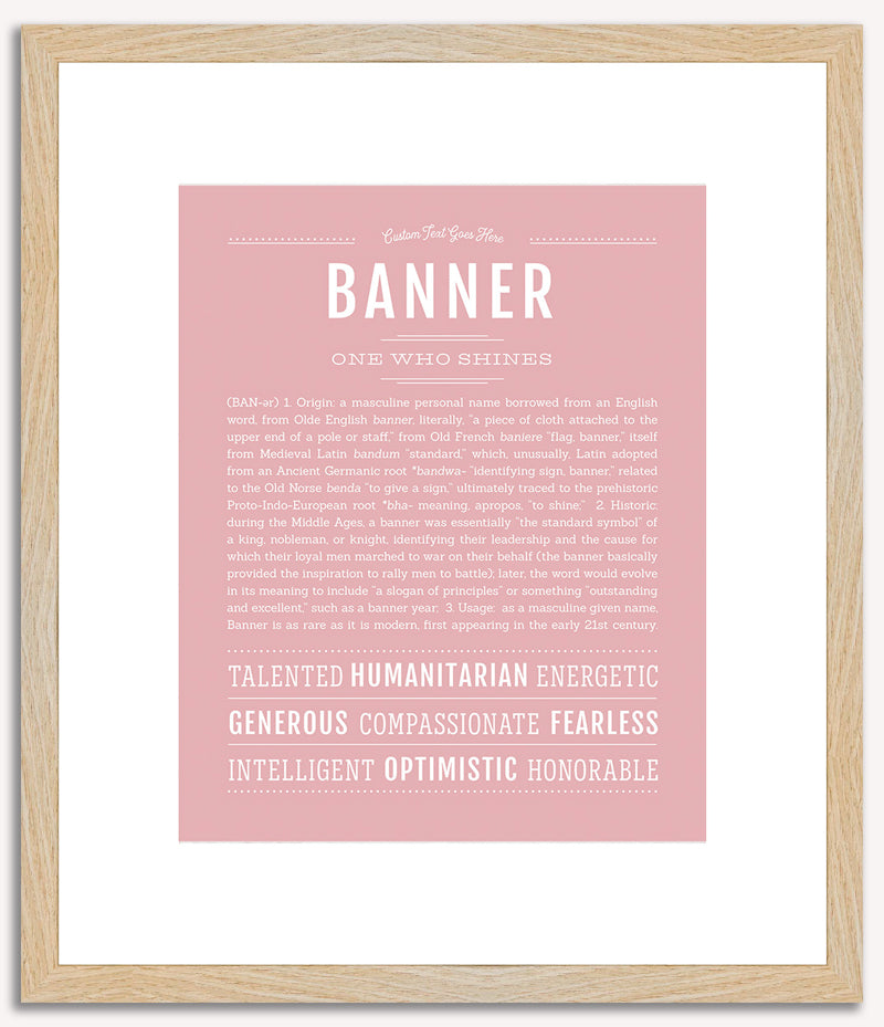 Banner | Name Art Print