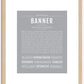 Banner | Name Art Print