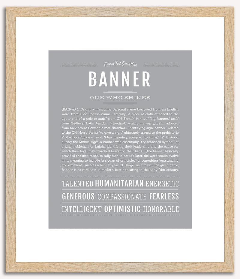 Banner | Name Art Print