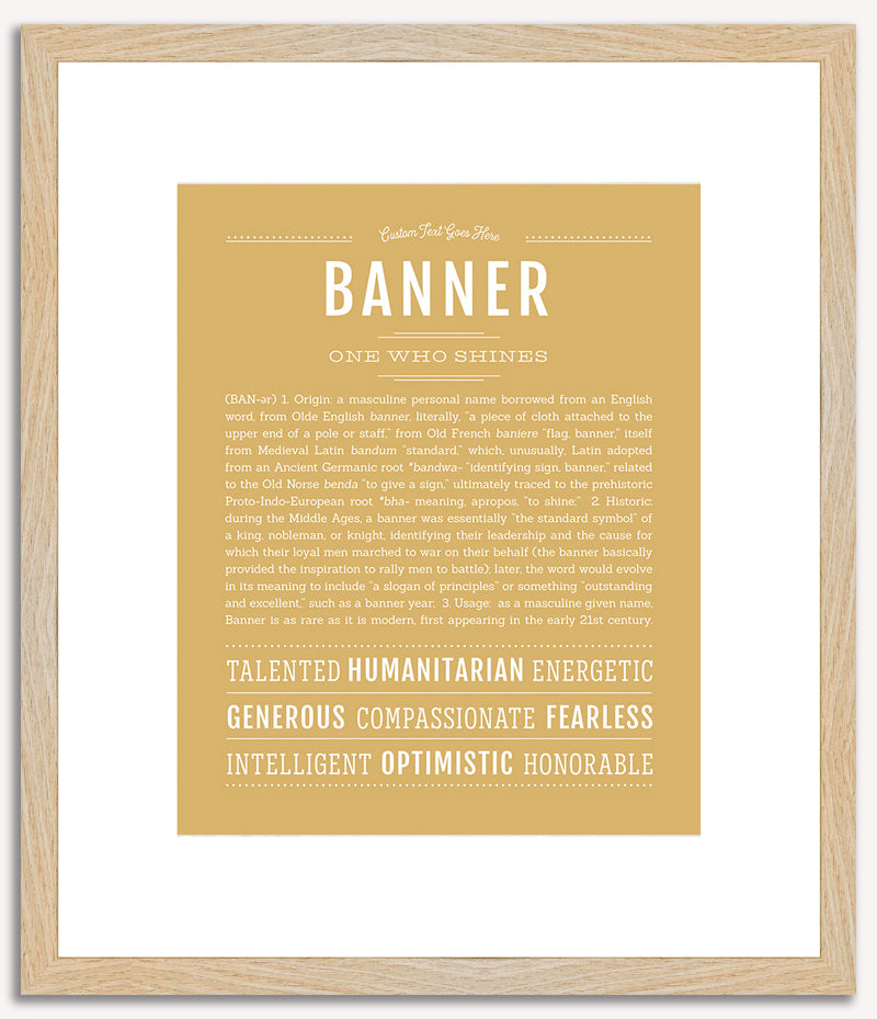 Banner | Name Art Print