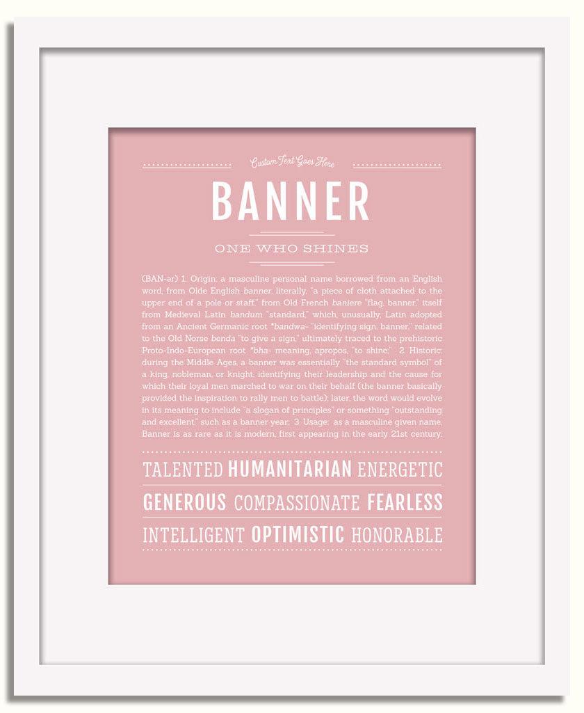 Frame Options | Dusty Rose | White Frame, Matted