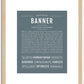 Banner | Name Art Print