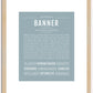 Banner | Name Art Print