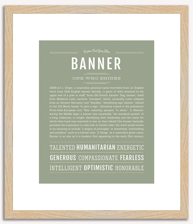 Banner | Name Art Print