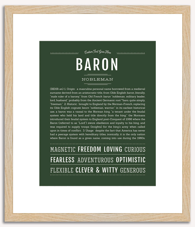 Baron | Name Art Print