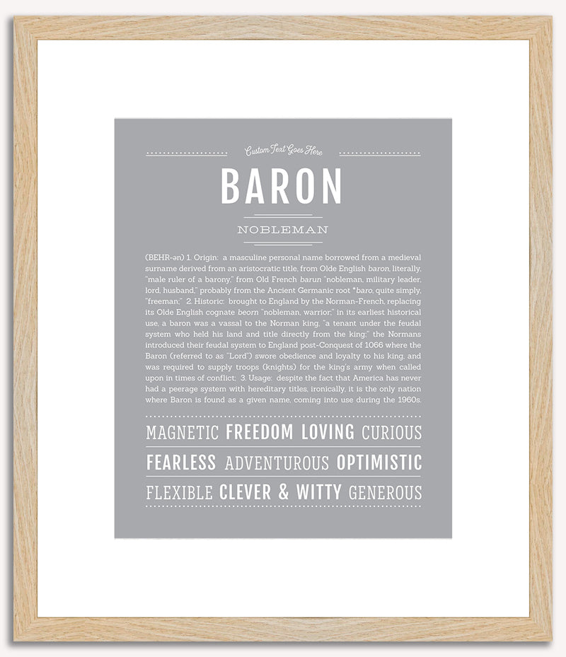 Baron | Name Art Print