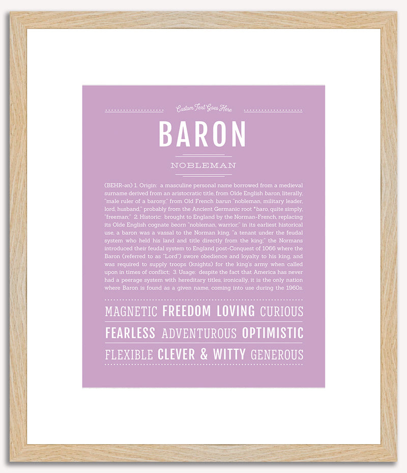 Baron | Name Art Print