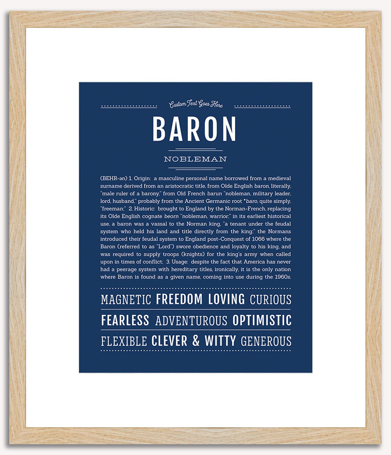 Baron | Name Art Print