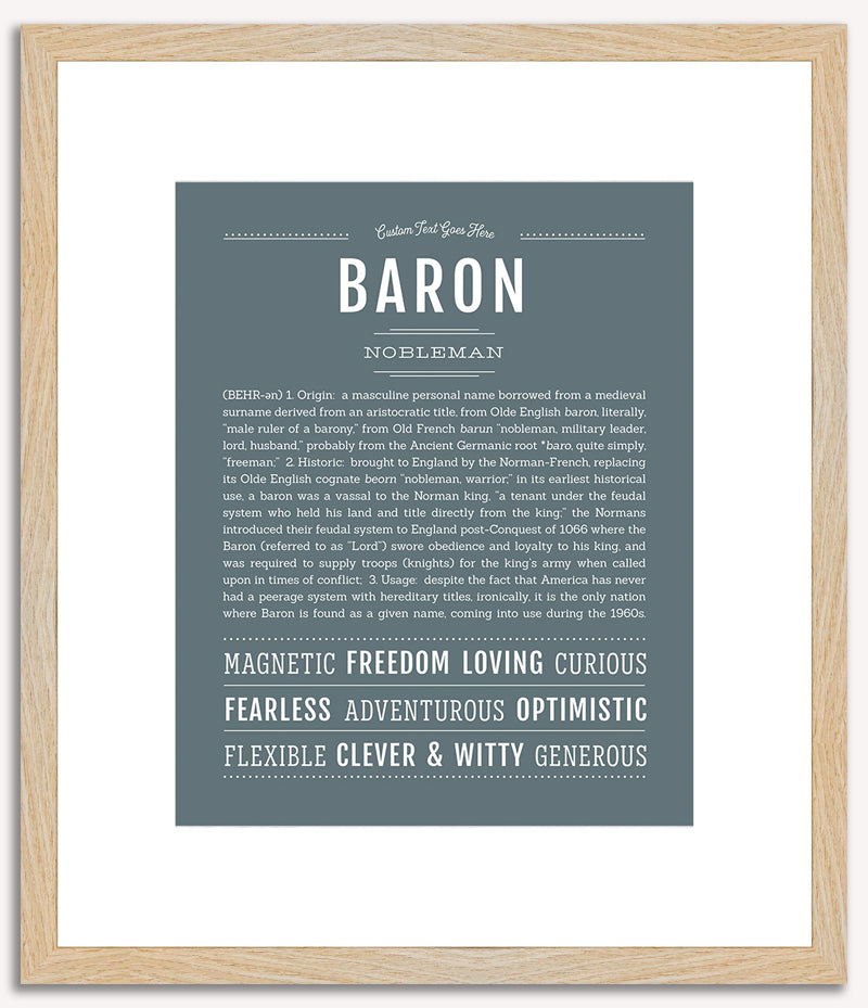 Baron | Name Art Print