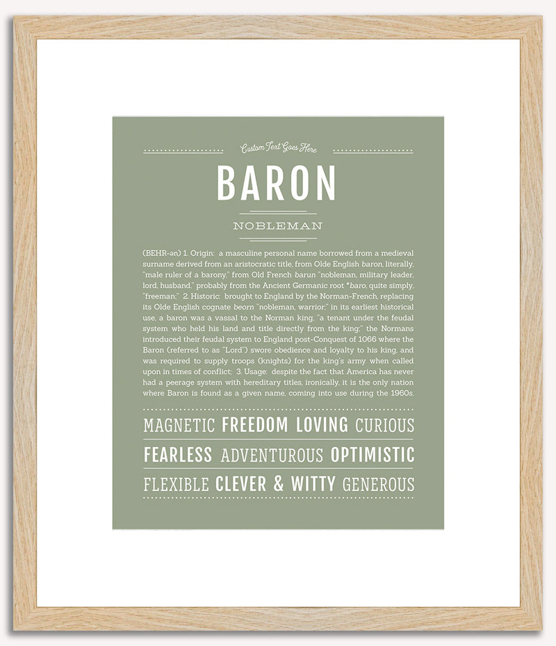 Baron | Name Art Print