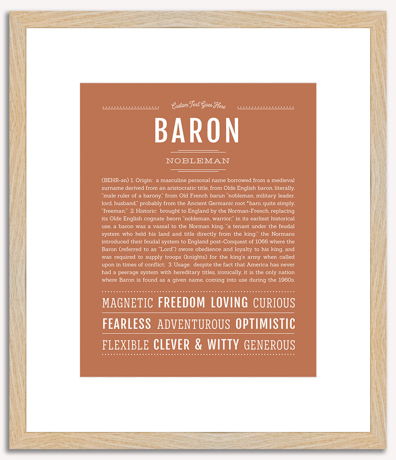 Baron | Name Art Print