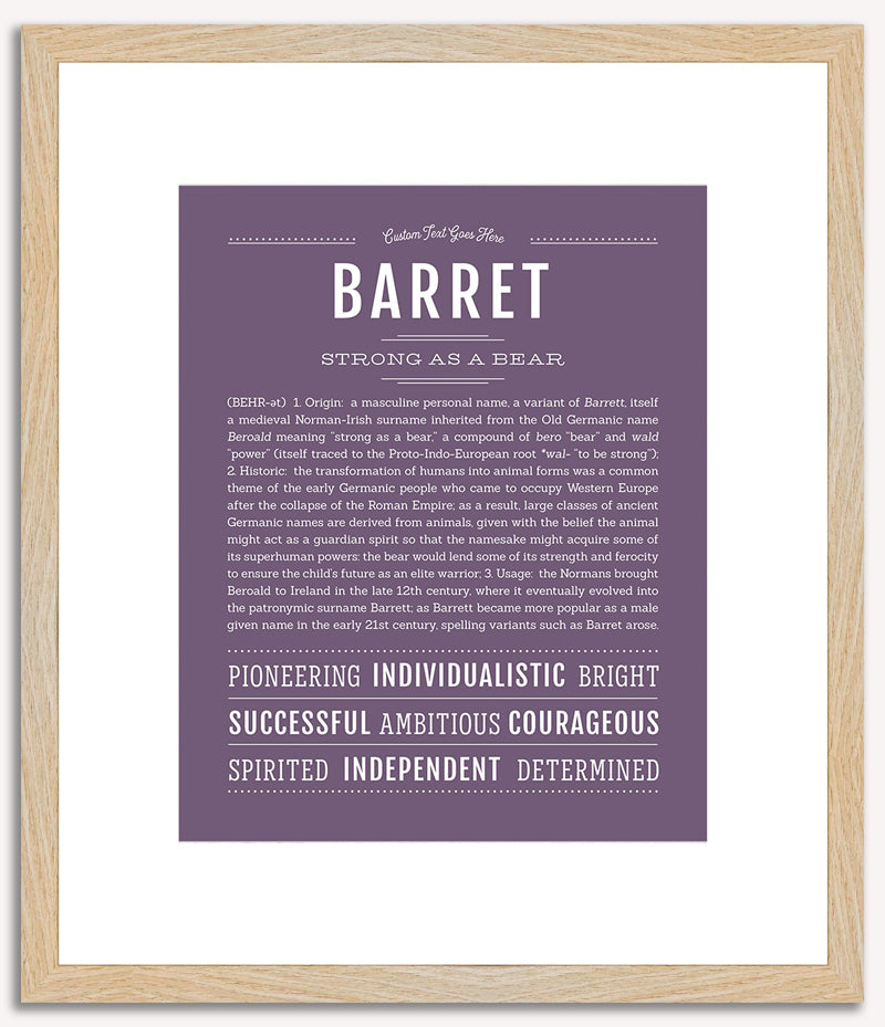 Barret | Name Art Print