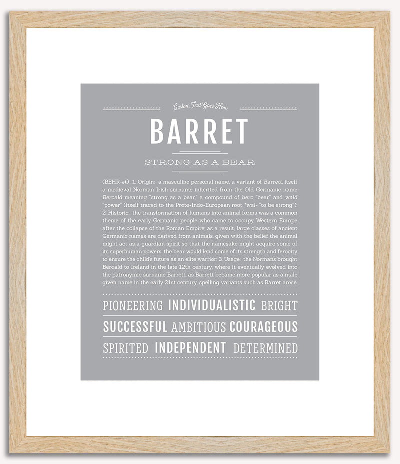 Barret | Name Art Print