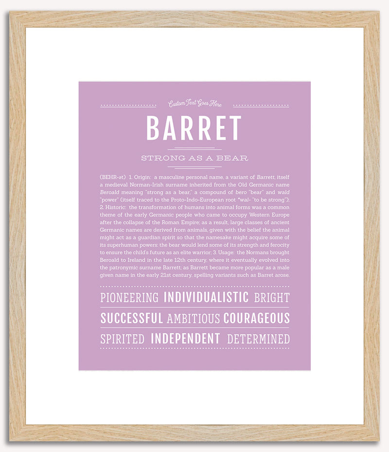 Barret | Name Art Print