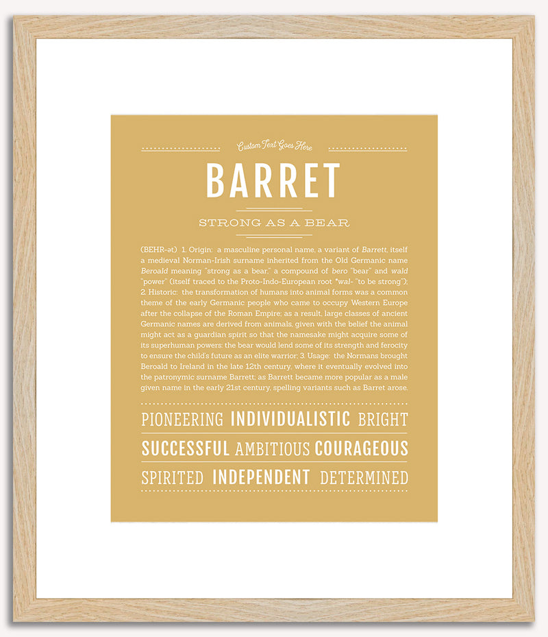 Barret | Name Art Print