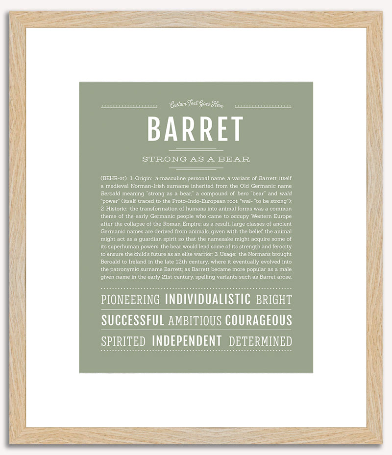 Barret | Name Art Print