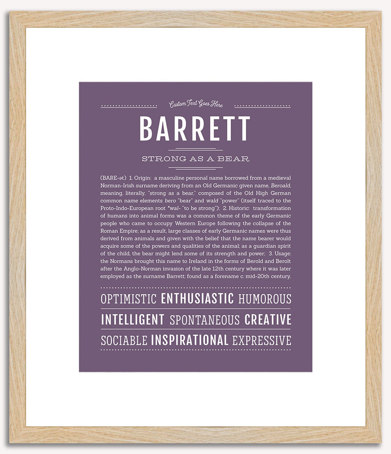 Barrett | Name Art Print