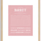 Barrett | Name Art Print