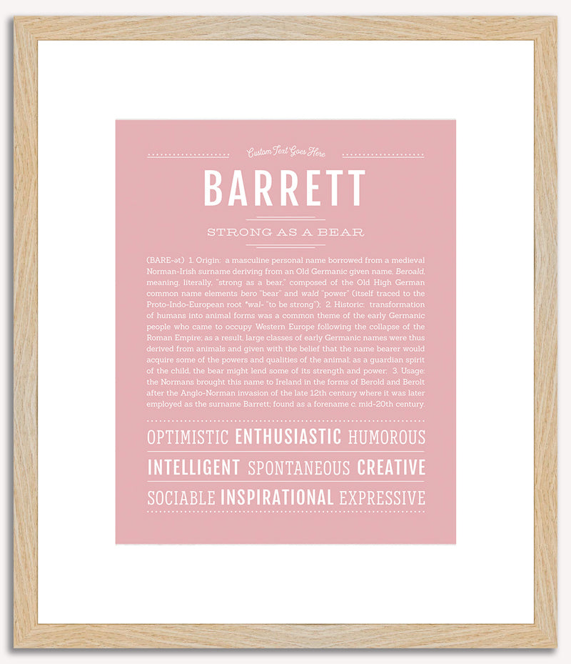 Barrett | Name Art Print