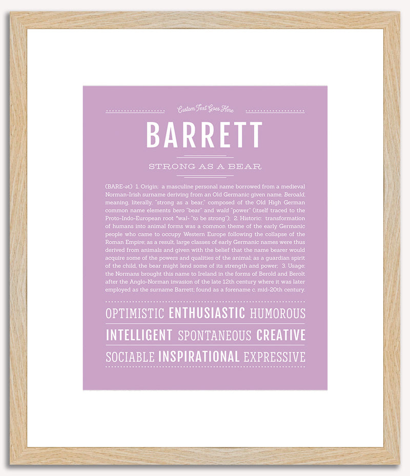 Barrett | Name Art Print