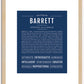 Barrett | Name Art Print