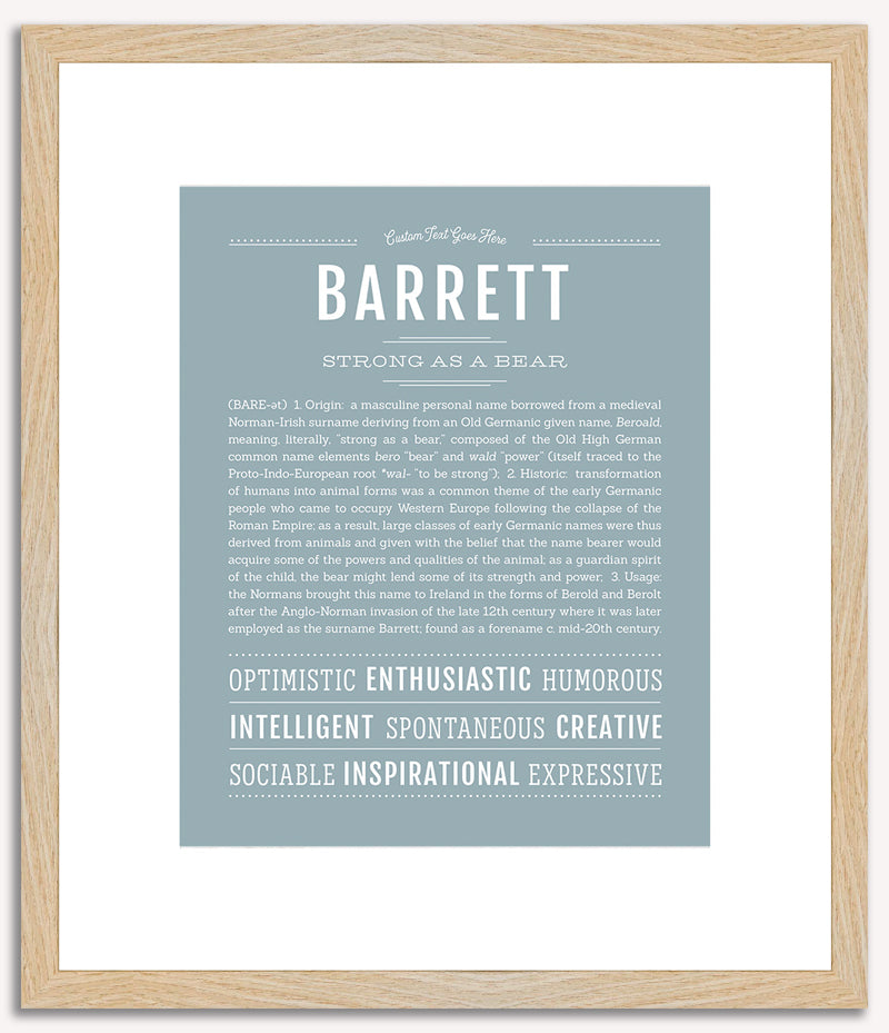 Barrett | Name Art Print