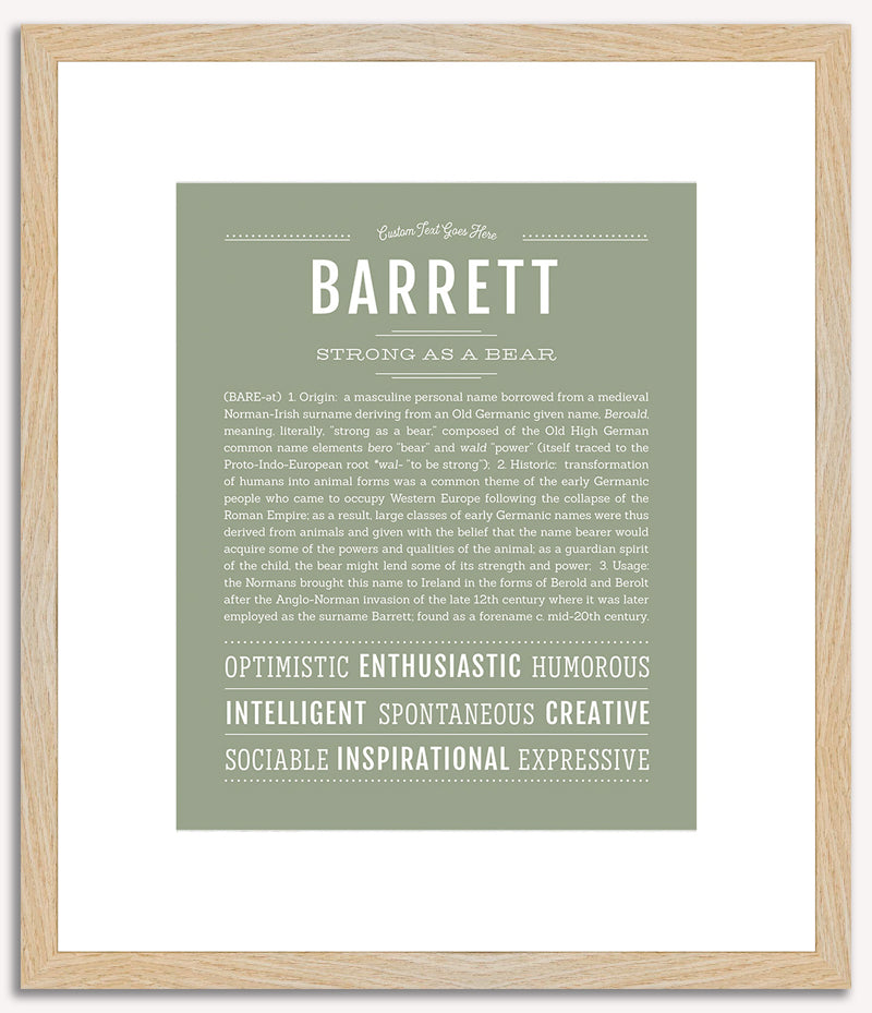 Barrett | Name Art Print