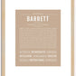 Barrett | Name Art Print